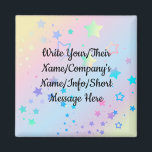 Personalisable Magnet for Anything You Like<br><div class="desc">Personalisable Magnet for Wedding Favors,  Small Business Adverts,  Best Wishes,  Happy Birthday,  Positive Quotes or Anything You Like</div>