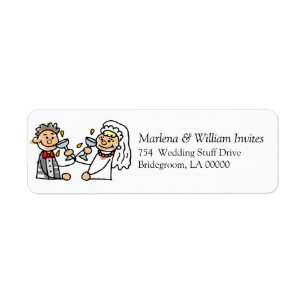 Personalisable Wedding Invitations Label Return Address Label