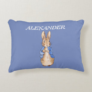 Personalisation Peter the Rabbit Child's Name  Decorative Cushion