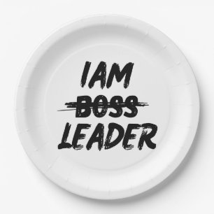 Personalisation plates iam leader not boos