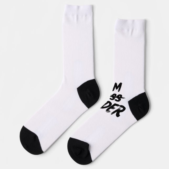 Personalisation premium sock  iam leader not boos (Left)