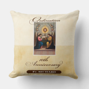Personalise, 10th Ordination Anniversary Angels Cushion