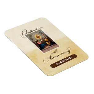 Personalise, 10th Ordination Anniversary Angels Magnet