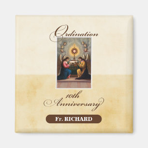 Personalise, 10th Ordination Anniversary Angels Magnet