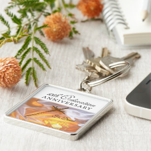 Personalise, 10th Ordination Anniversary, Cross Key Ring