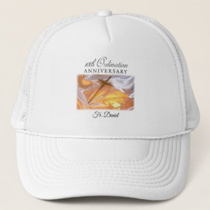 Personalise, 10th Ordination Anniversary, Cross Trucker Hat