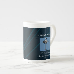 Personalise, 10th Ordination Anniversary of Priest Bone China Mug