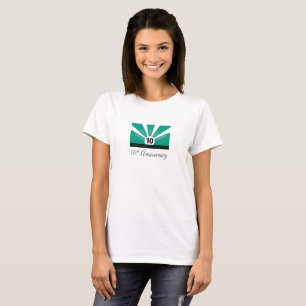 Personalise, 10th Year Employee Anniversary T-Shirt