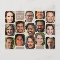 Personalise 14 Photos Classy Taupe Modern Our Team