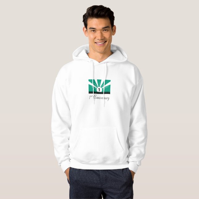 Personalise, 1st Year Employee Anniversary Hoodie (Front Full)