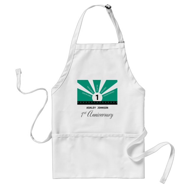 Personalise, 1st Year Employee Anniversary Standard Apron (Front)