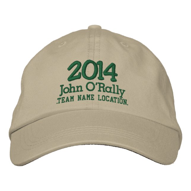 Personalise 2014 Cap Your Name Your Game (Front)
