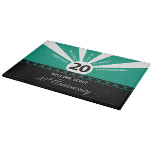 Personalise, 20th Yr Business Employee Anniversary Cutting Board