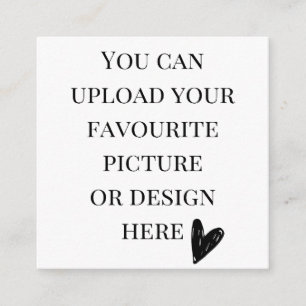 Personalise 2.5" x 2.5" enclosure card- square