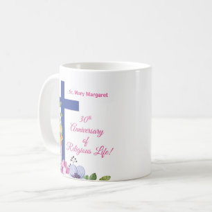 Personalise, 30th Anniversary Nun Religious Life Coffee Mug