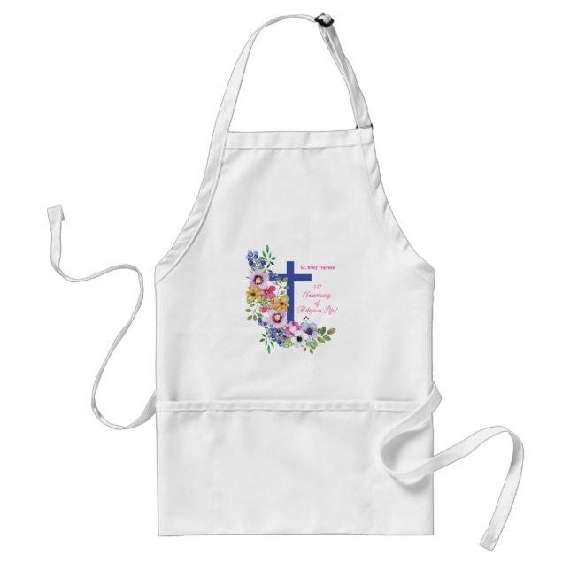 Personalise, 35th Anniversary Nun Religious Life Standard Apron (Front)