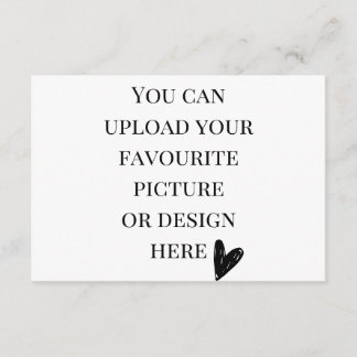 Personalise 3.5" x 5" enclosure card- landscape card