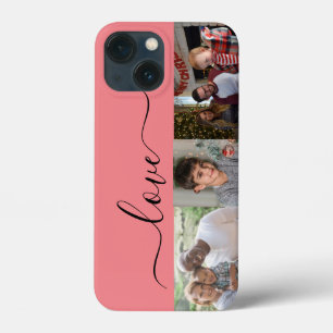 Personalise 3 photo and text iPhone 13 mini case
