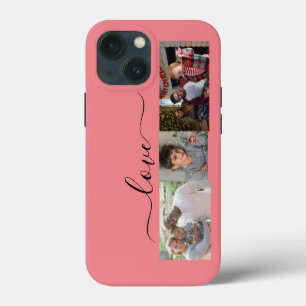 Personalise 3 photo and text iPhone 13 mini case