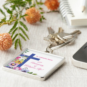 Personalise, 45th Anniversary Nun Religious Life Key Ring