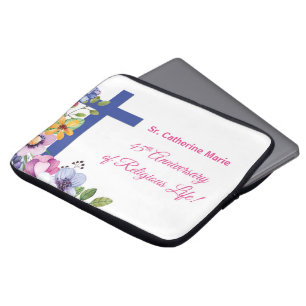 Personalise, 45th Anniversary Nun Religious Life Laptop Sleeve