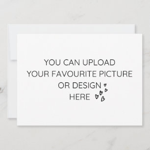 Personalise 4.5" x 5.6" enclosure card- landscape