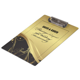Personalise, 50th Wedding Anniversary Religious Clipboard