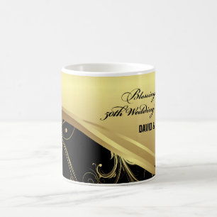 Personalise, 50th Wedding Anniversary Religious Coffee Mug