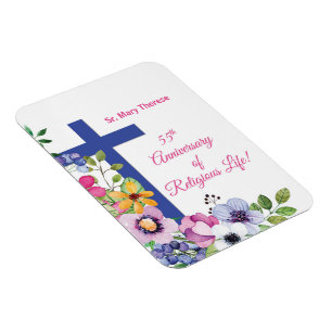 Personalise, 55th Anniversary Nun Religious Life Magnet