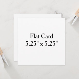 personalise 5.25" x 5.25" Squared Flat Card