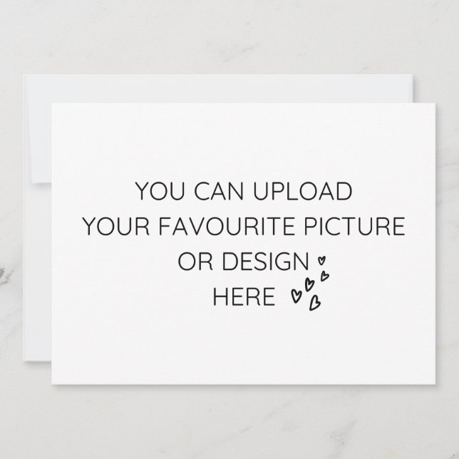 Personalise 5.5" x 7.5" enclosure card- landscape (Front)