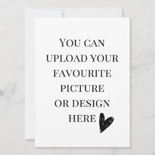 Personalise 5.5" x 7.5" enclosure card- portrait 