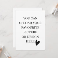 Personalise 5.5" x 7.5" enclosure card- portrait