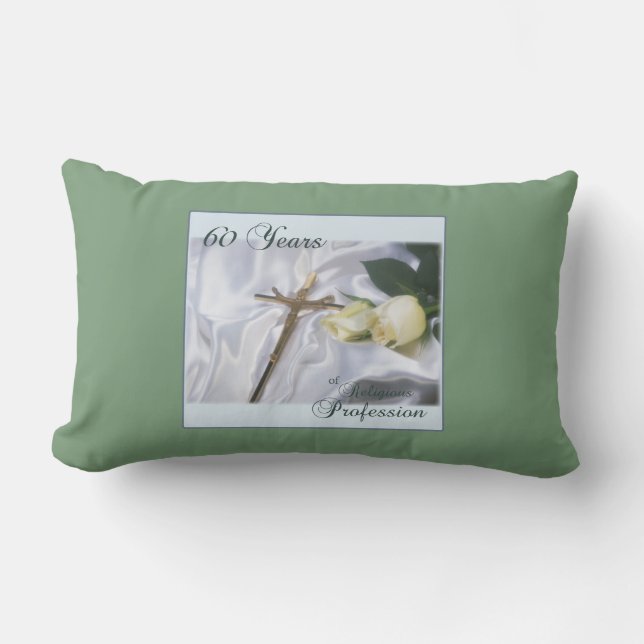 Personalise, 60 Years of Religious Profession Lumbar Cushion (Front)
