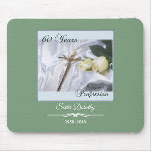 Personalise, 60 Years of Religious Profession Mouse Pad