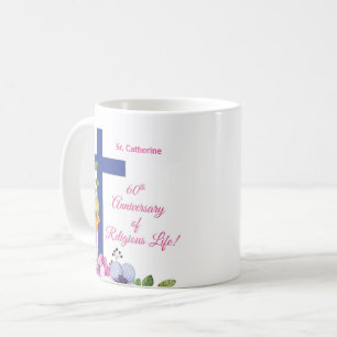 Personalise, 60th Anniversary Nun Religious Life Coffee Mug