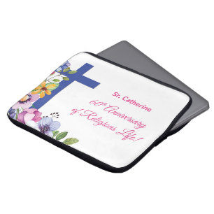 Personalise, 60th Anniversary Nun Religious Life Laptop Sleeve
