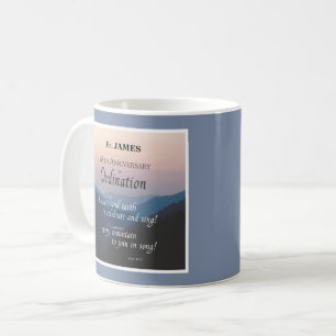 Personalise 65th Anniversary Ordination Congrats Coffee Mug