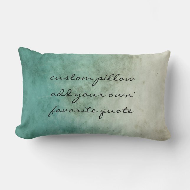 personalise a custom add your own quote  pillow (Front)