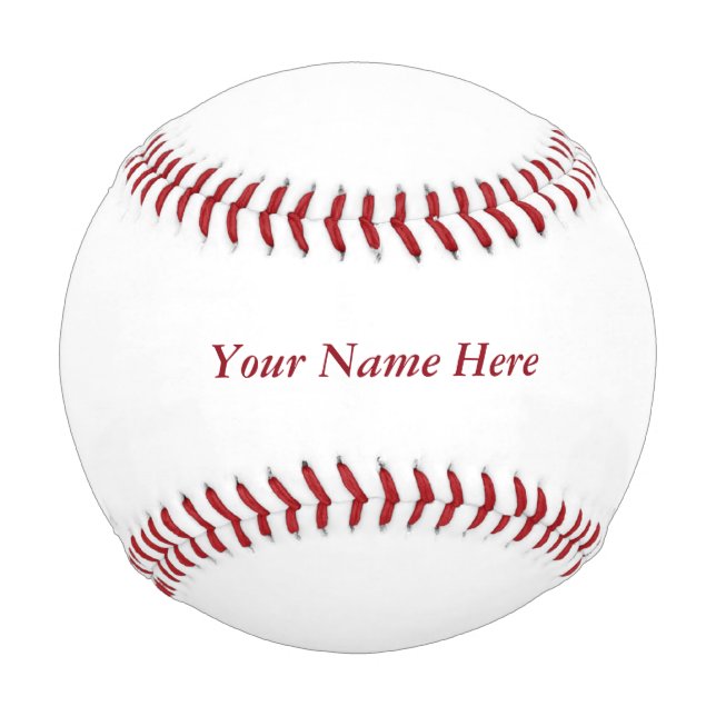 Personalise A Custom Baseball With Your Name (Back)
