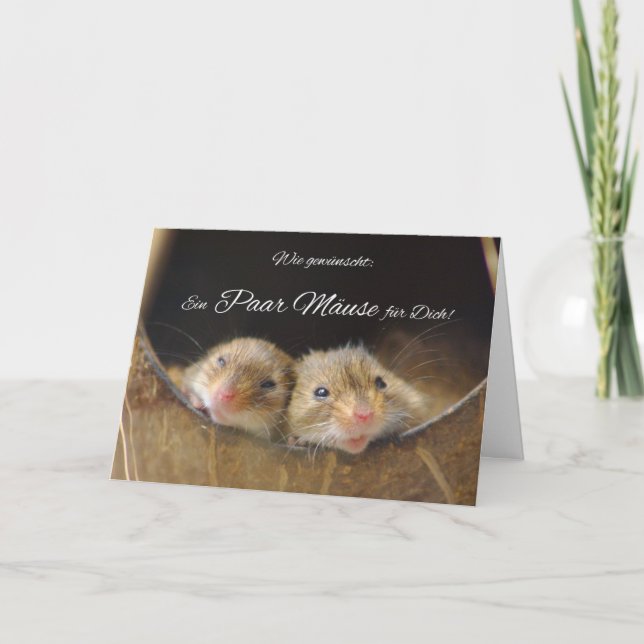 Personalise a funny german card (Front)