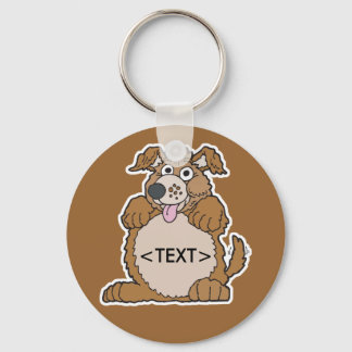Personalise a Puppy Dog, <TEXT> Key Ring