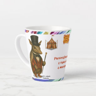 Personalise: aardvark ringmaster latte mug