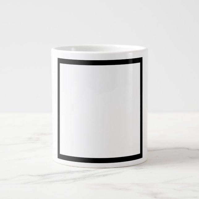 Personalise Add A Photo Frame Large Coffee Mug (Front)