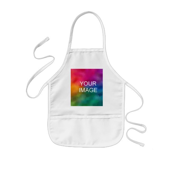 Personalise Add Your Name Photo Image Text Here Kids Apron (Front)