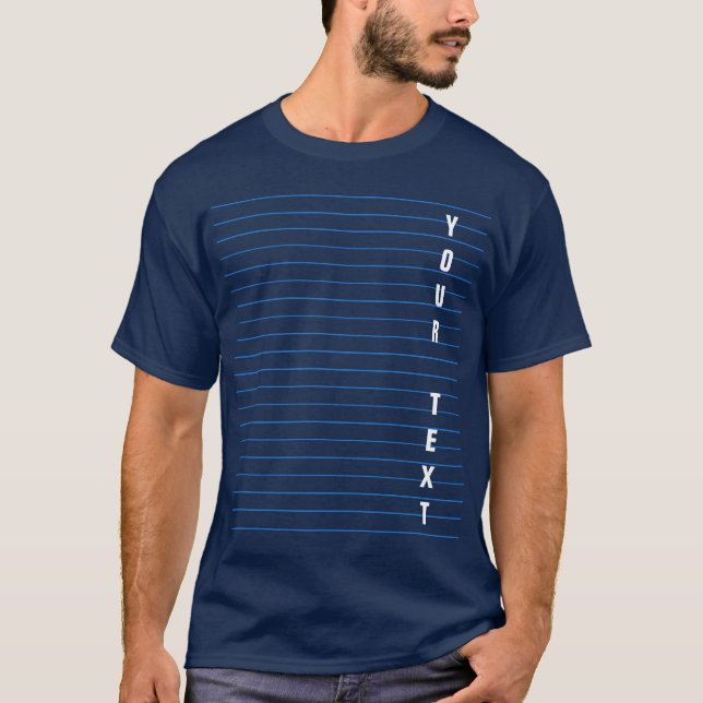 Personalise Add Your Text Here Template Mens Basic T-Shirt (Front)