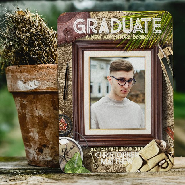 Personalise Adventurer Graduation Announcements (Creator Uploaded)