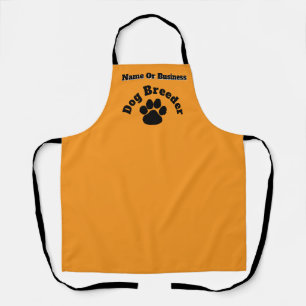 Personalise Advertise Dog Breeder Orange  Apron