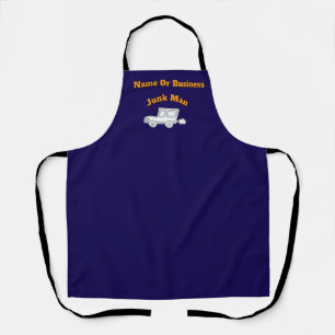 Personalise Advertise Junk Man Dk Blue Work Apron