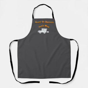 Personalise Advertise Junk Man Grey Work Apron